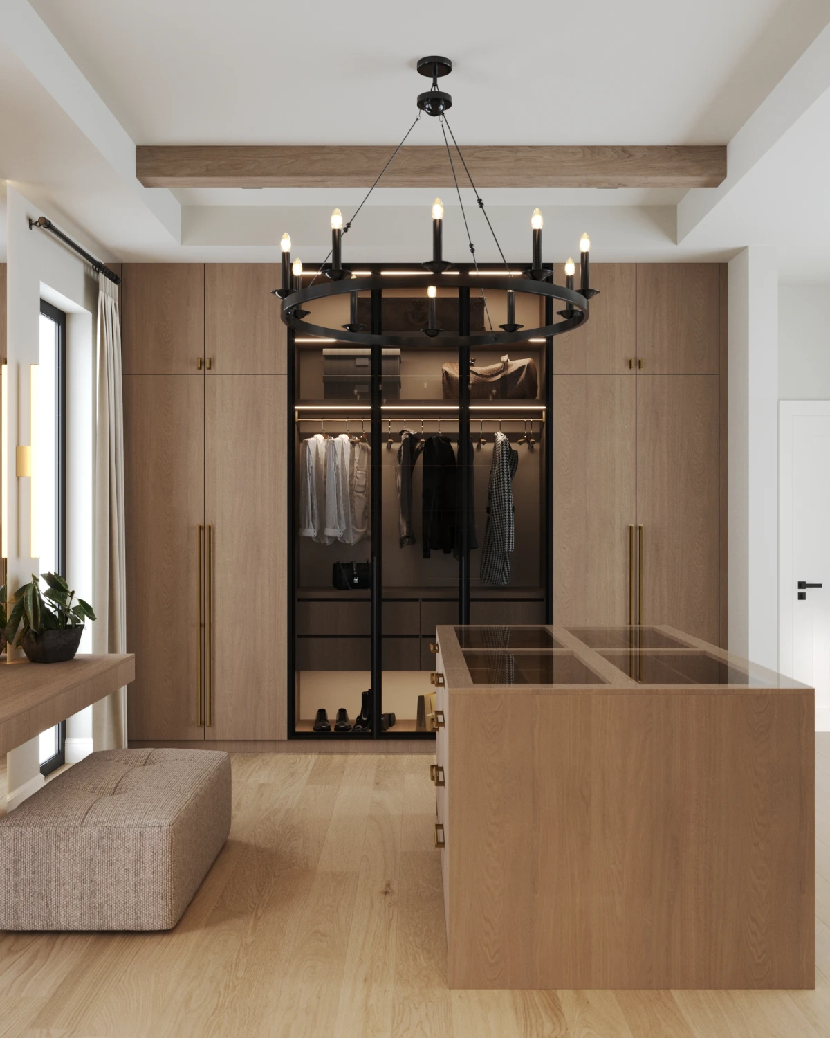 Master bedroom + dressing room