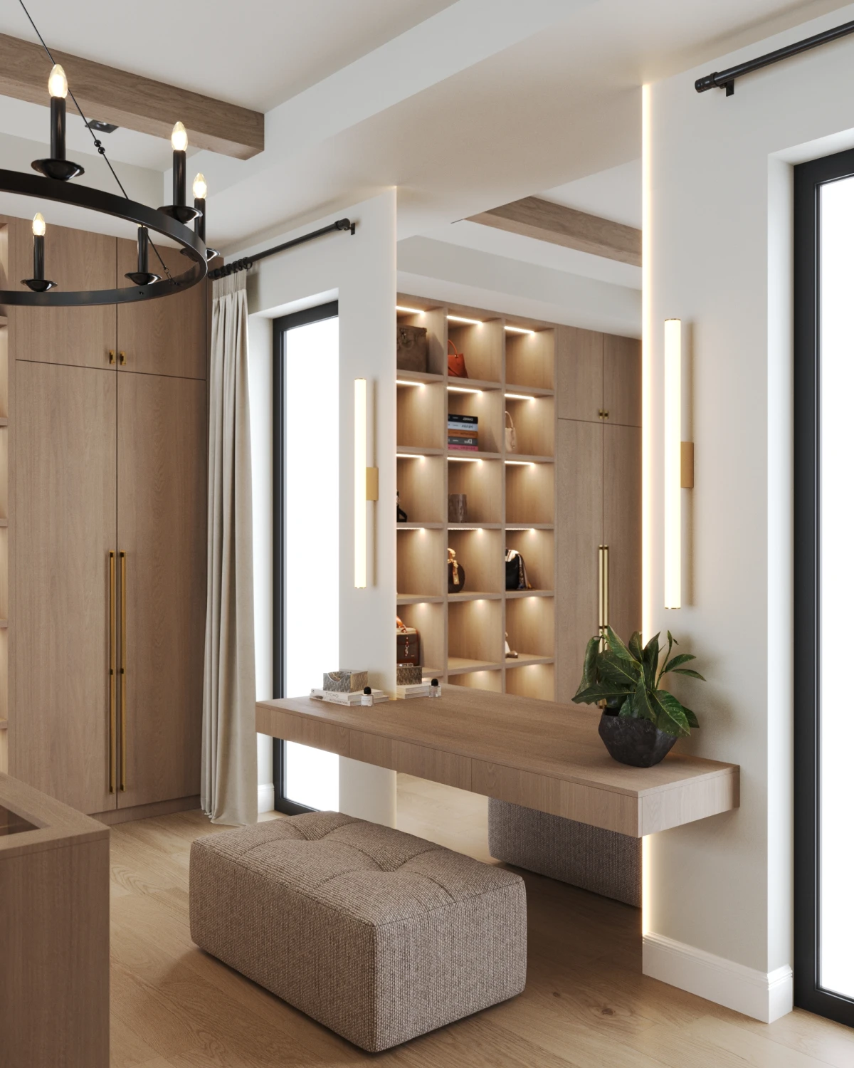 Master bedroom + dressing room