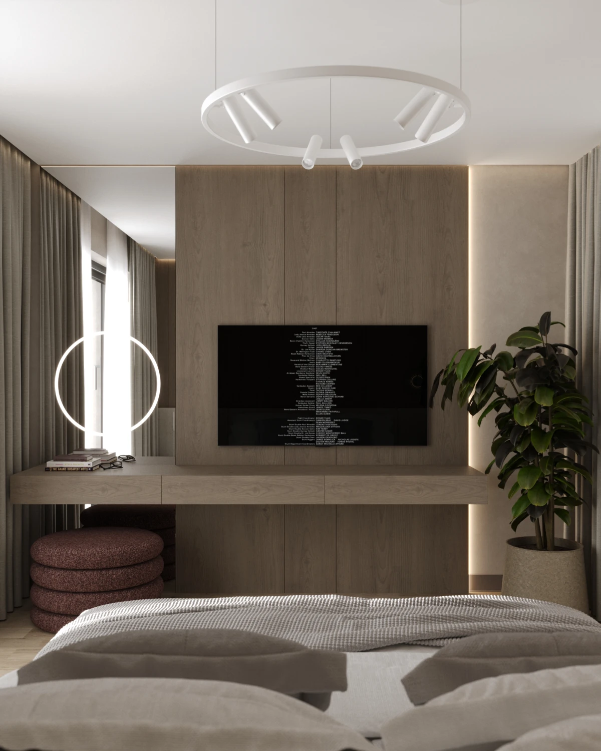 Master bedroom + dressing room