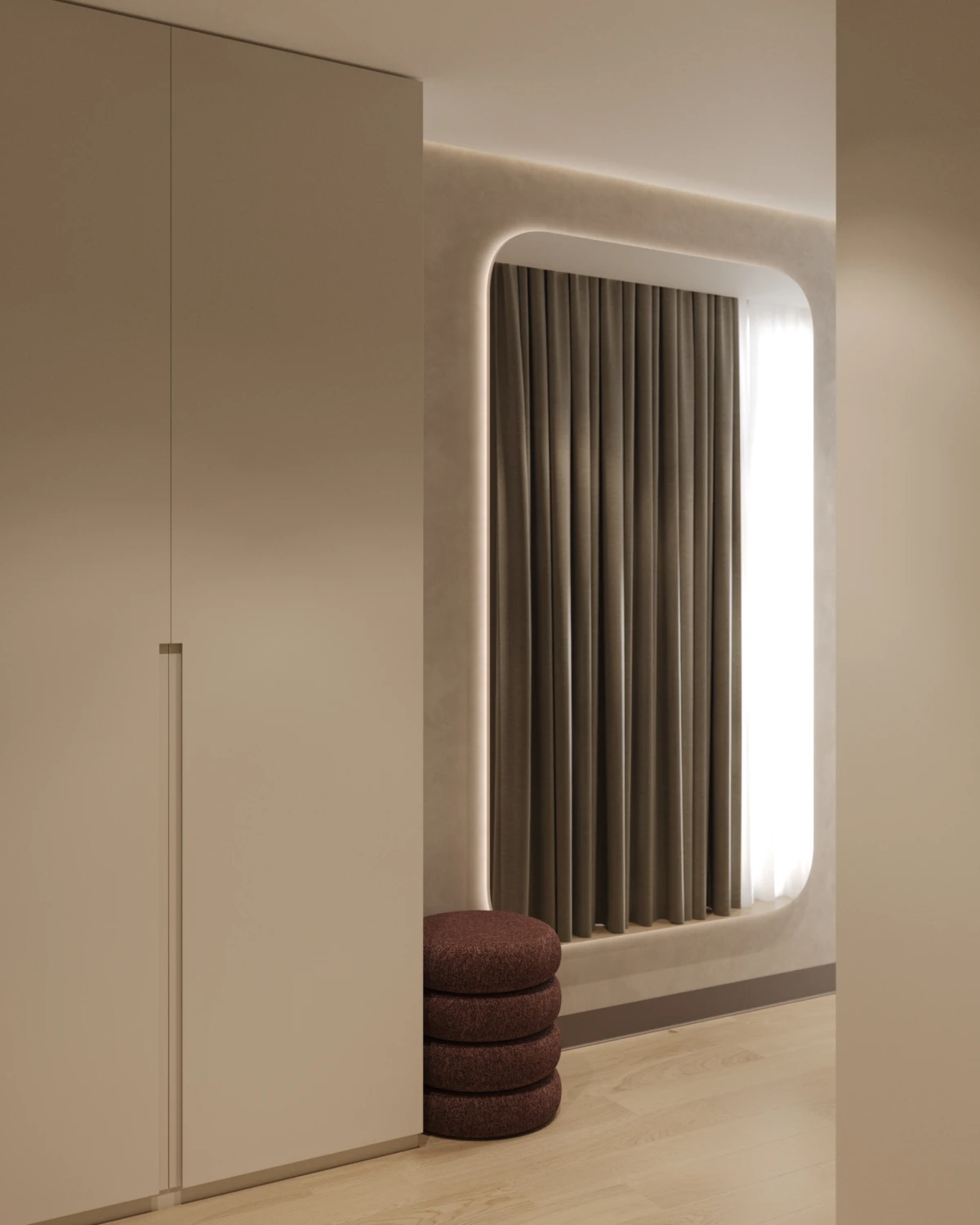 Master bedroom + dressing room