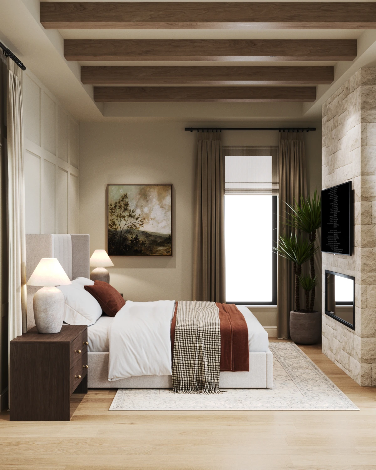 Master bedroom + dressing room
